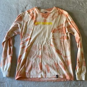 Huf worldwide tie dye shirt